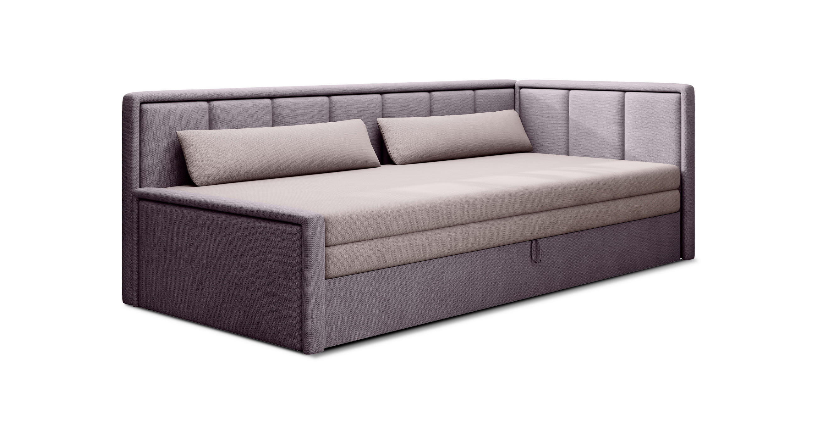 Recamier in textil lila, roz