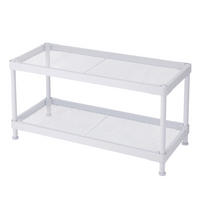 SCHUHREGAL Weiß  - Weiß, Design, Kunststoff/Metall (75/40/32cm) - MID.YOU