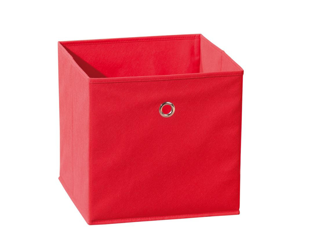 VIKBAR FÖRVARINGSKORG  31,5/31/31,5 cm  - röd, Basics, metall/plast (31,5/31/31,5cm) - MID.YOU