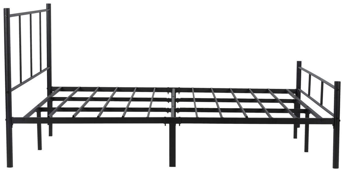 METALLBETT 180/200 cm,  in Schwarz  - Schwarz, Basics, Metall (180/200cm) - Boxxx
