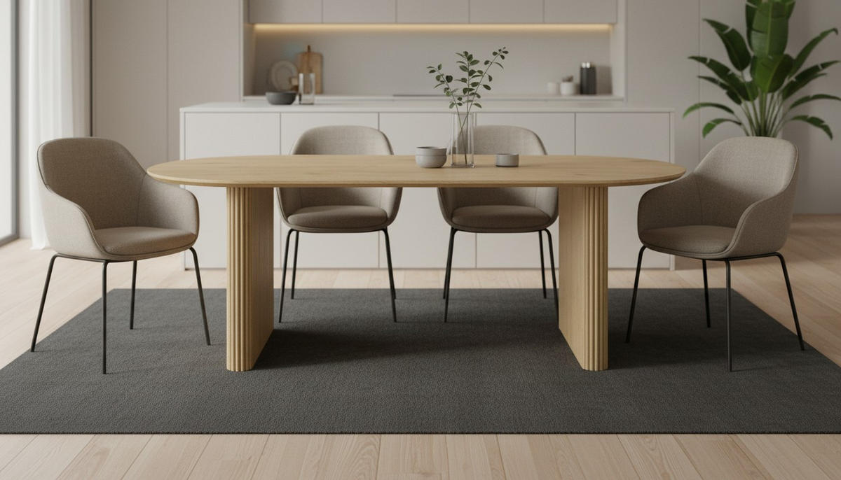 ESSTISCH 200/100/75 cm Nachbildung  Holzwerkstoff oval Eiche Artisan  - Eiche Artisan, MODERN, Holzwerkstoff (200/100/75cm) - MID.YOU