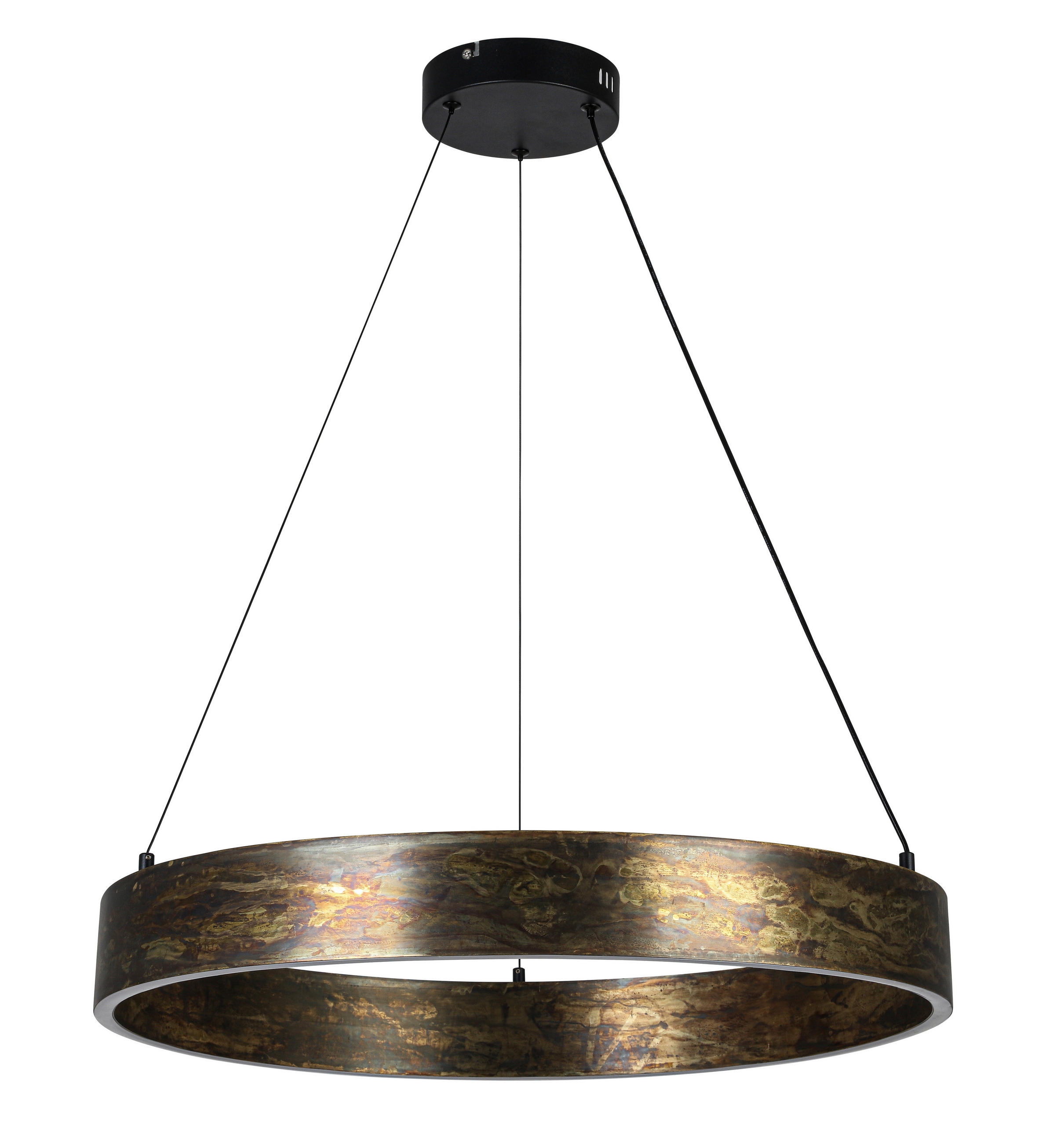 LED-HÄNGELEUCHTE Oxira 59/120 cm  - Multicolor/Schwarz, Design, Kunststoff/Metall (59/120cm) - Dieter Knoll