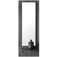 WANDSPIEGEL 38,5/106/16 cm  - Anthrazit, Design, Glas/Holz (38,5/106/16cm) - Johann Jakob