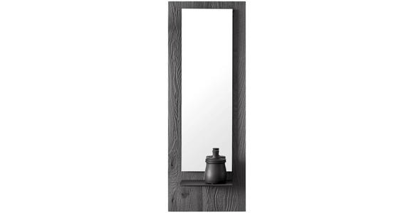 WANDSPIEGEL 38,5/106/16 cm - Anthrazit, Design, Glas/Holz (38,5/106/16cm) - Johann Jakob