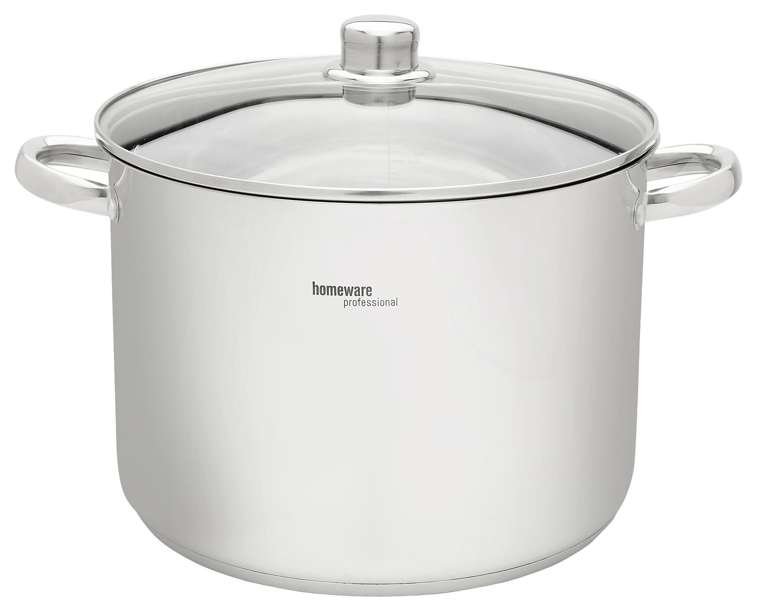 SUPPENTOPF 11 L  - Klar/Edelstahlfarben, Basics, Glas/Metall (28/20,5cm) - Homeware Profession.