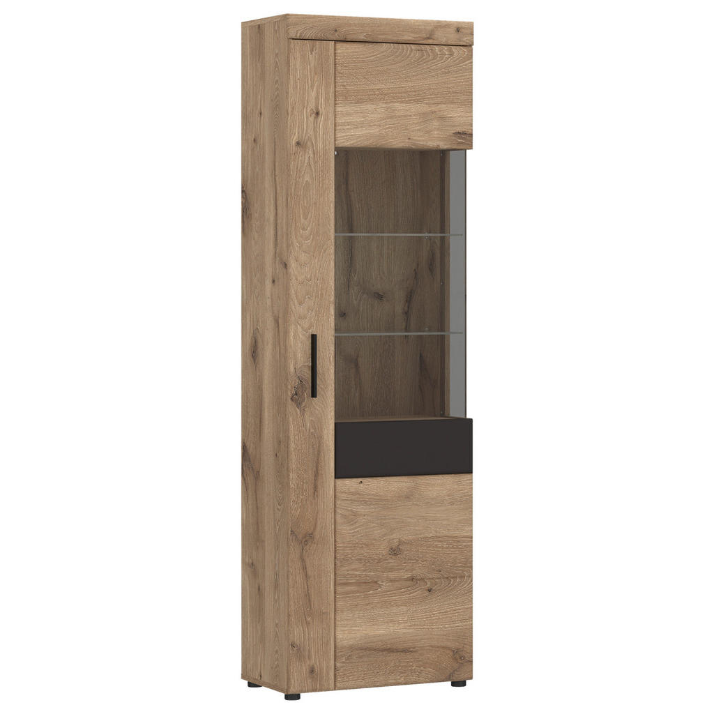 Vitrine Grano Eichefarben B: 58 Cm