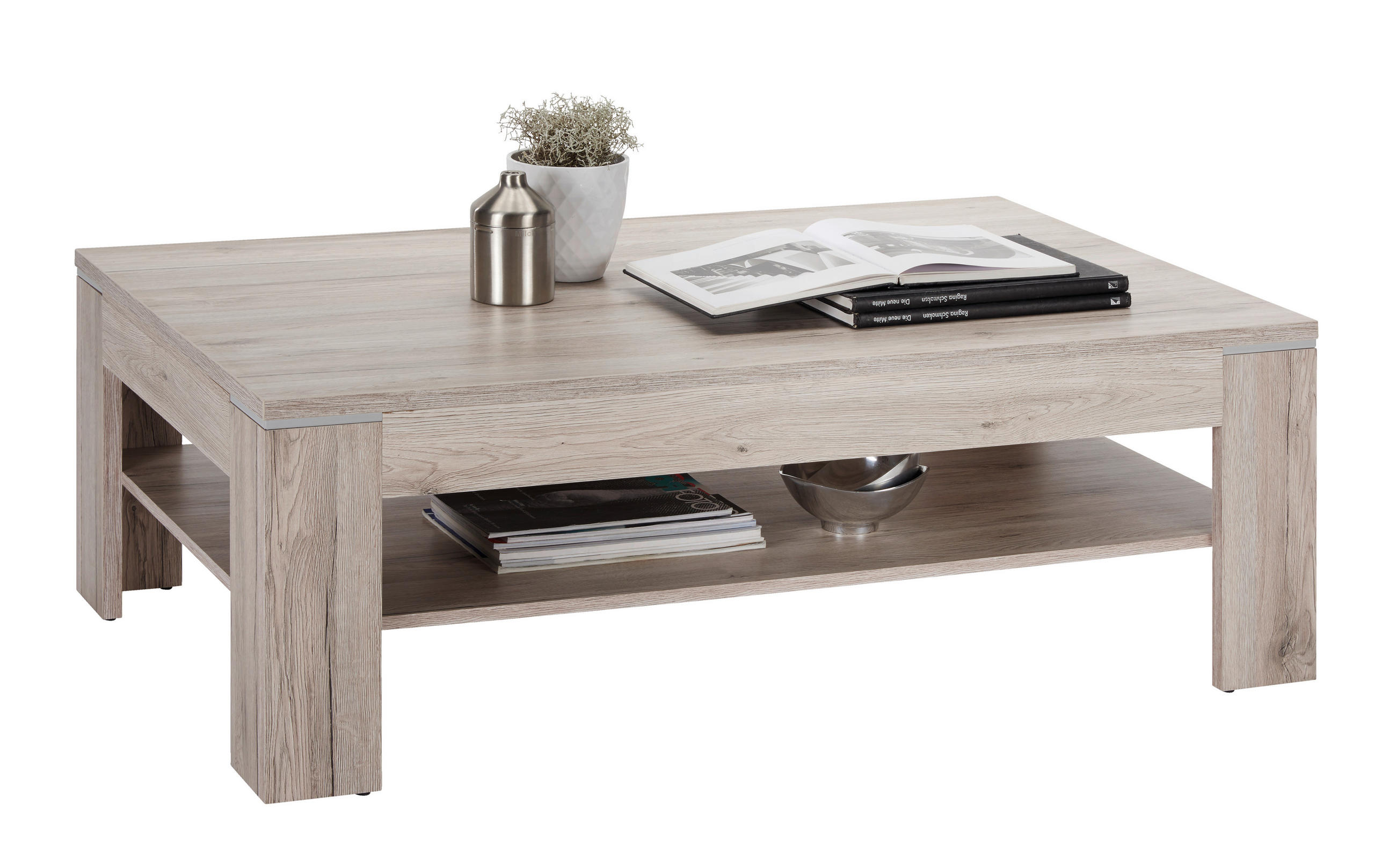 COUCHTISCH 120/75/43 cm rechteckig Eichefarben  - Eichefarben, Design, Holzwerkstoff (120/75/43cm) - Hom`in