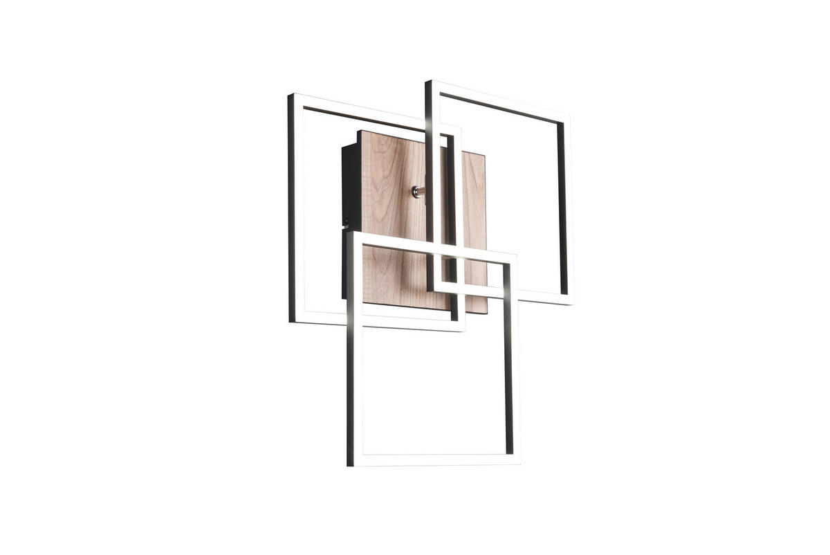 LED-DECKENLEUCHTE    39/42/10 cm  - Braun, Modern, Kunststoff (39/42/10cm)