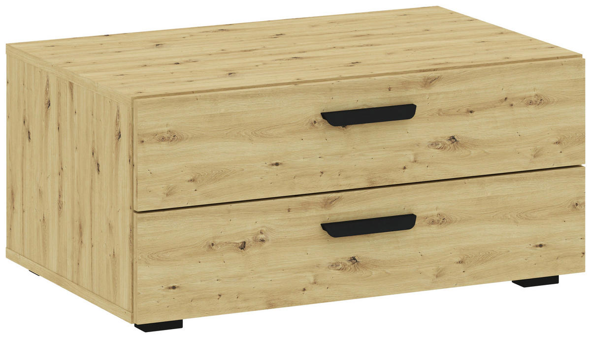 Cutie Cu Sertare     - stejar Artisan, Konventionell, material pe bază de lemn (74/35/51,6cm) - Carryhome