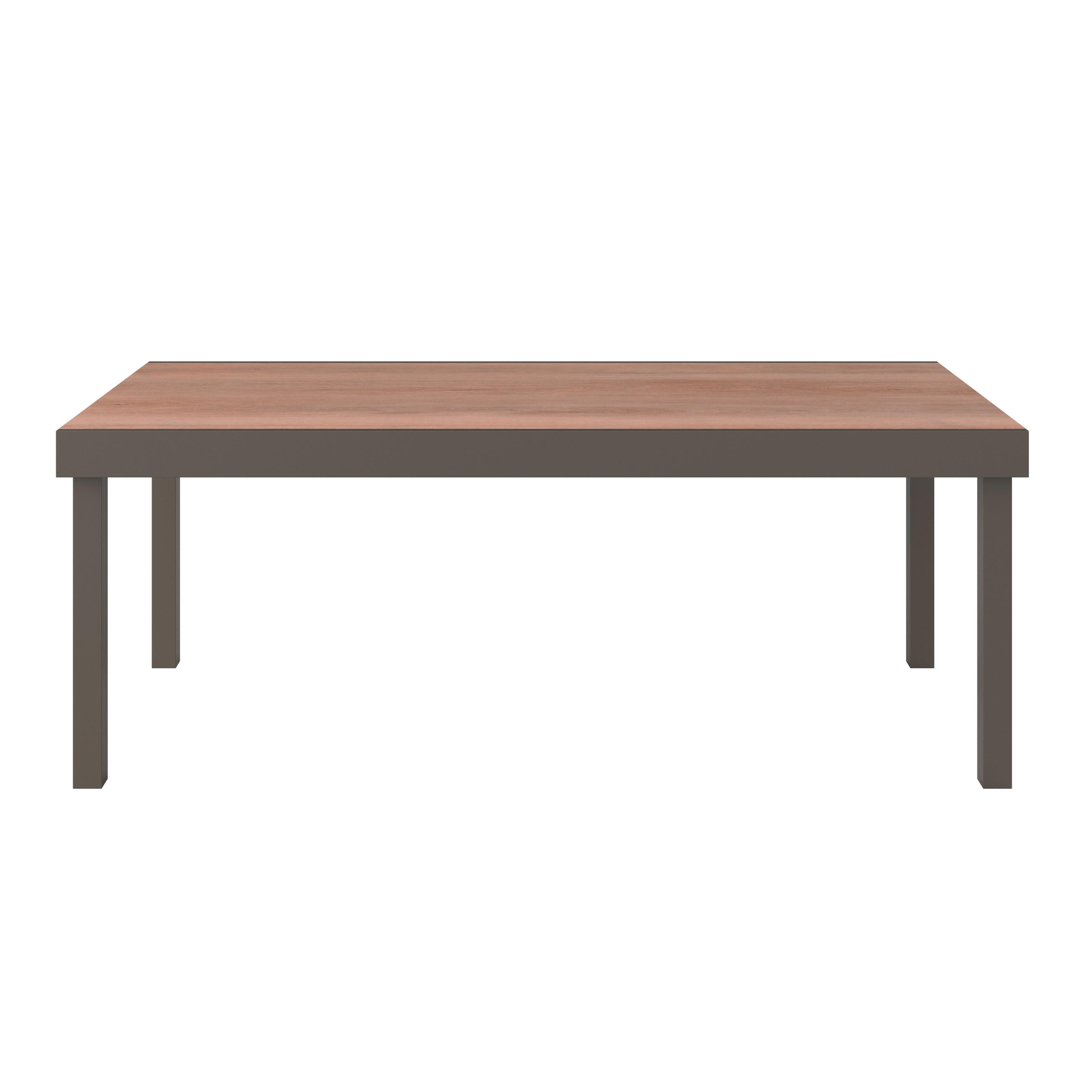 GARTENTISCH Metall, Kunststoff rechteckig  - Braun, MODERN, Kunststoff/Metall (200/320/75/100cm) - Ambia Garden
