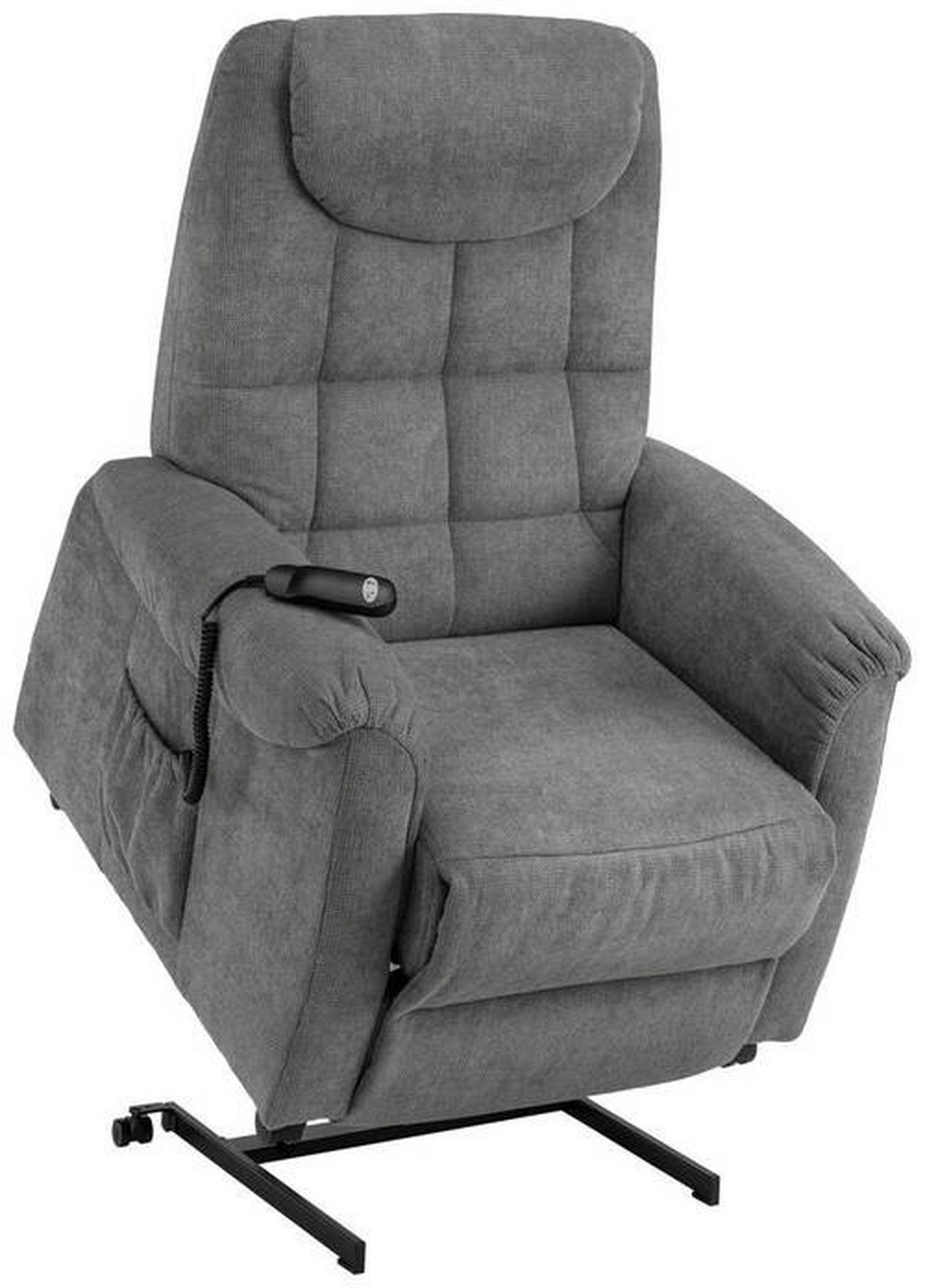 FERNSEHSESSEL in Mikrofaser Grau  - Schwarz/Grau, Konventionell, Kunststoff/Textil (83/113/92cm) - Xora