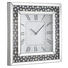 WANDUHR Schwarz, Silberfarben - Silberfarben/Schwarz, Design, Glas (50/50/5cm) - XORA