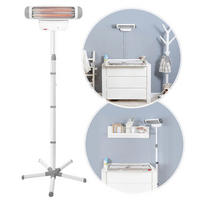 HEIZSTRAHLER  - Weiß, Basics, Kunststoff/Metall (52/185cm) - Reer