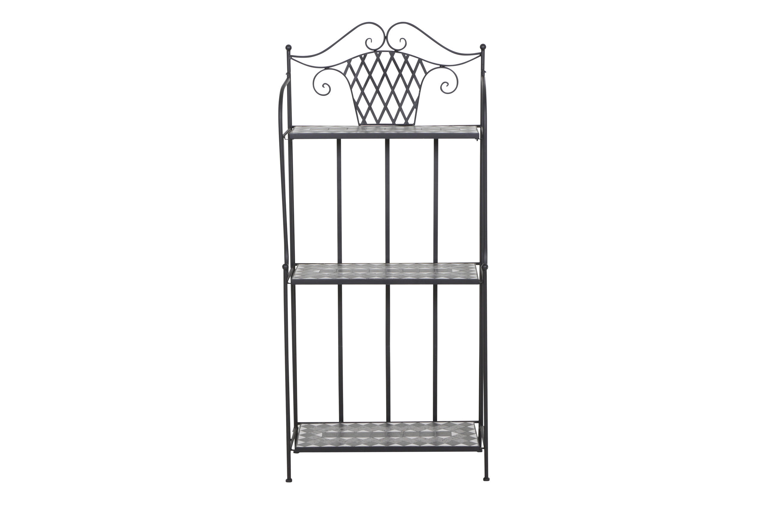 PFLANZTISCH - Schwarz, KONVENTIONELL, Keramik/Metall (62/142/29cm) - Siena Garden