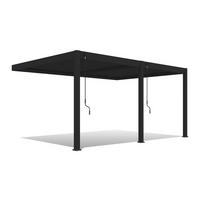 PERGOLA 530/255/360 cm Aluminium  - Anthrazit, Basics, Metall (530/255/360cm) - Gardenson