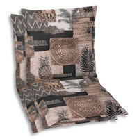 SESSELAUFLAGENSET in Dunkelbraun, Beige Federn  - Dunkelbraun/Beige, Basics, Textil (50/7/100cm)