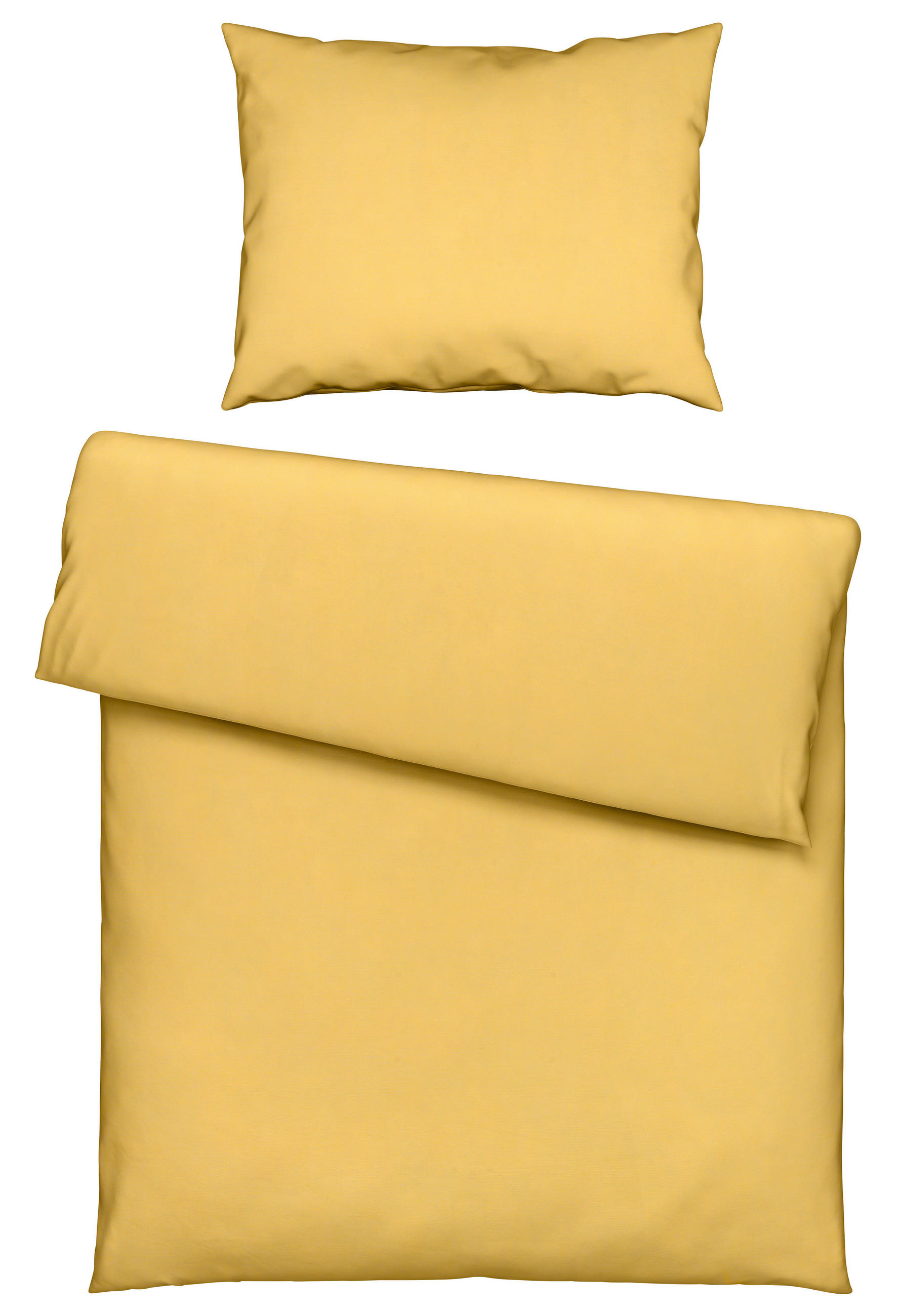 POVLEČENÍ, perkál, žlutá, 140/200 cm - žlutá, Basics, textil (140/200cm) - Bio:Vio