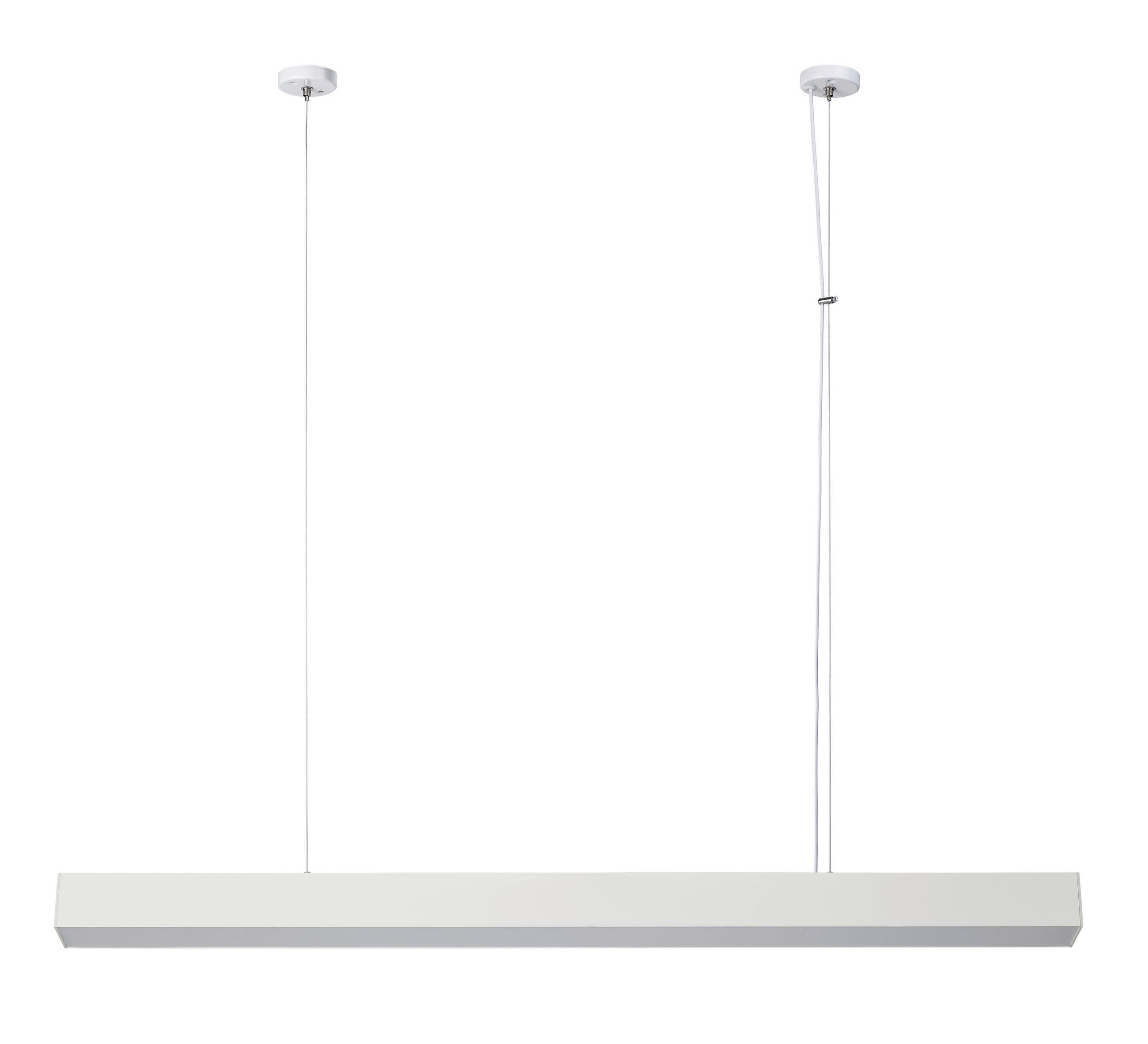 LED-HÄNGELEUCHTE Luci 120/120/6 cm  - Weiß, Design, Metall (120/120/6cm)
