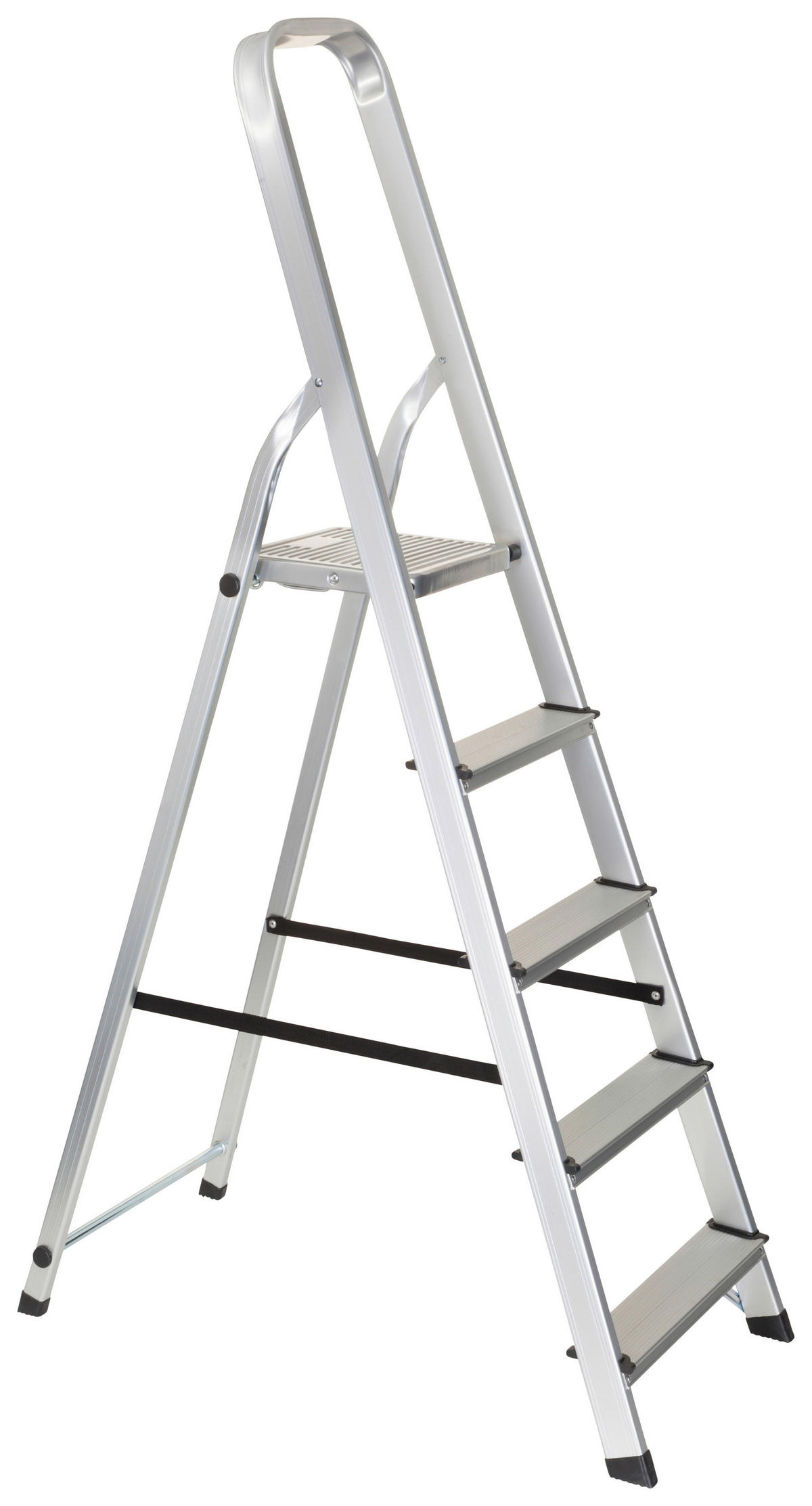 KLAPPTRITTLEITER - Alufarben, Basics, Metall (44/170/12cm) - MID.YOU