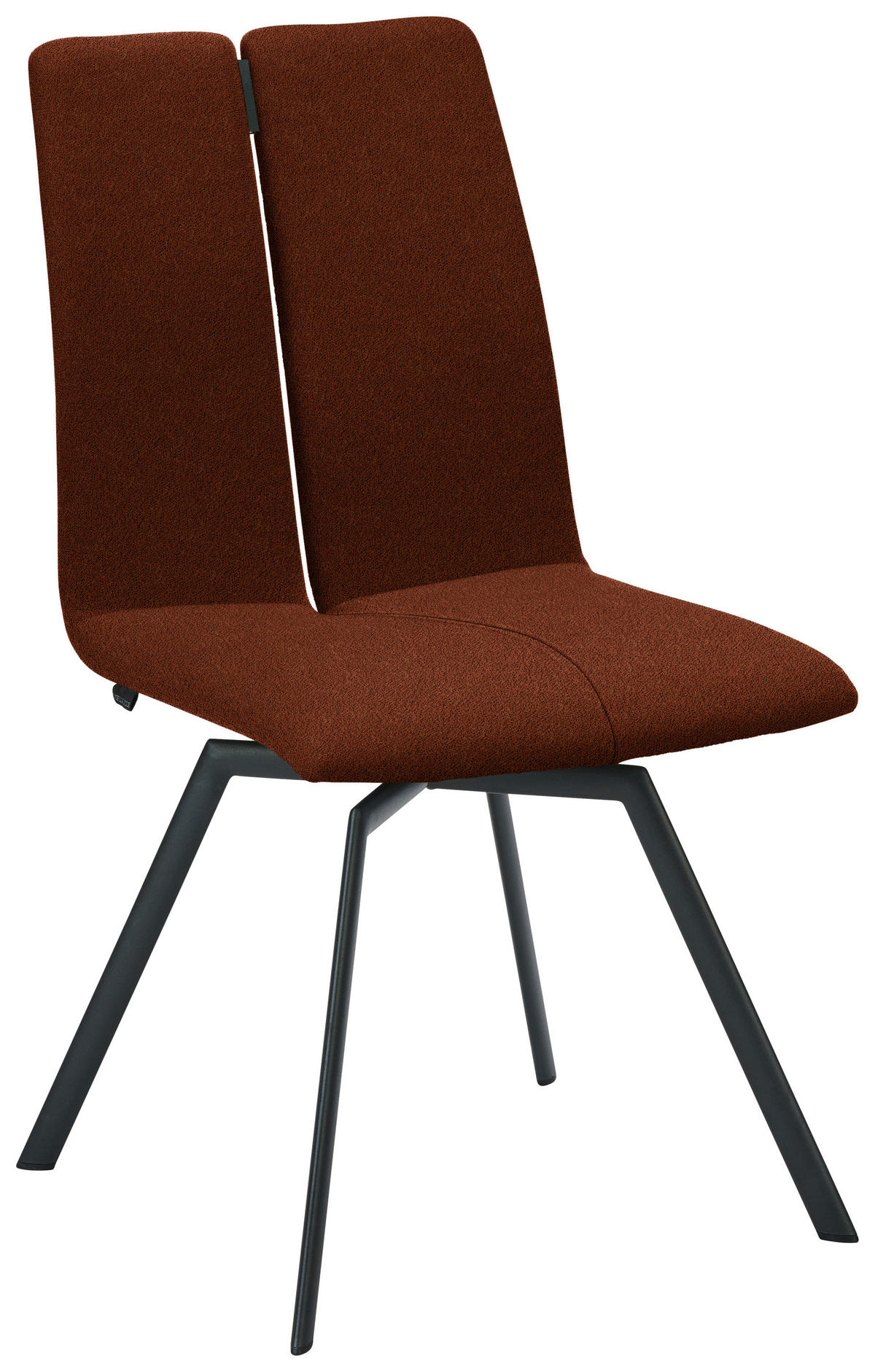 STUHL  Lederauswahl, Stoffauswahl, Typenauswahl Struktur  - Rostfarben/Anthrazit, Design, Textil/Metall (50/92/64cm) - Venjakob