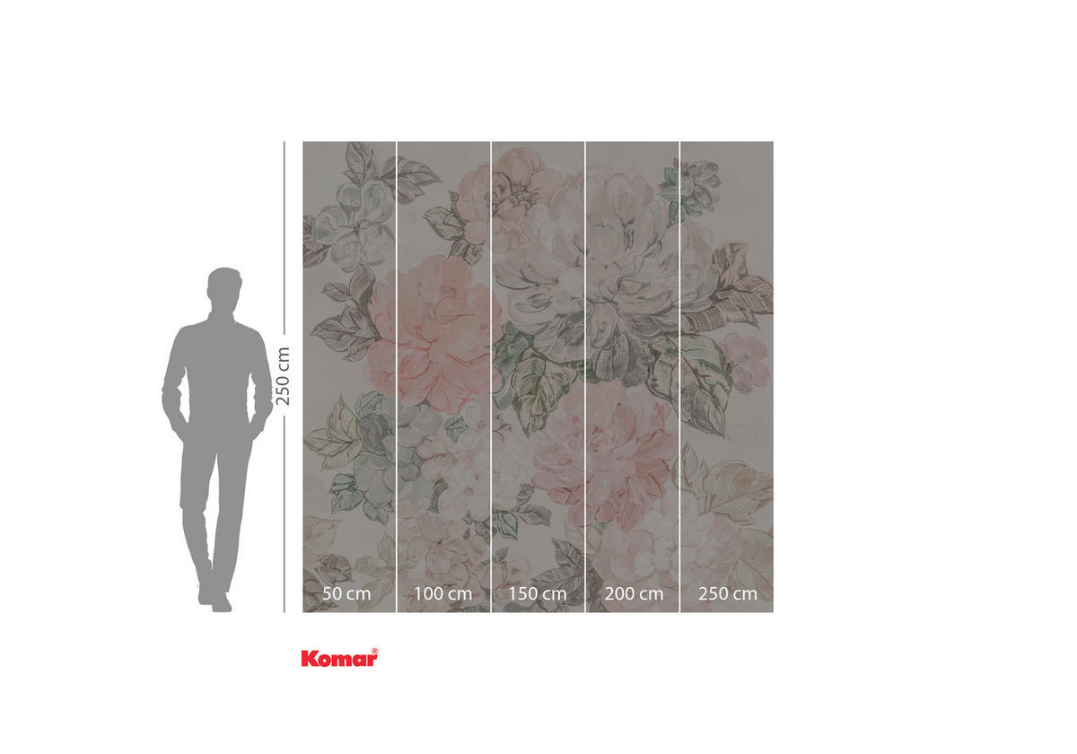 VLIESTAPETE  - Gelb/Rosa, Basics (250/250cm) - Xora