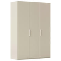 DREHTÜRENSCHRANK 151/235/61 cm,  in Champagner, 3-türig  - Champagner, Basics, Holzwerkstoff/Metall (151/235/61cm) - Novel