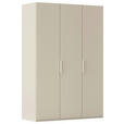 DREHTÜRENSCHRANK 151/235/61 cm,  in Champagner, 3-türig  - Champagner, Basics, Holzwerkstoff/Metall (151/235/61cm) - Novel