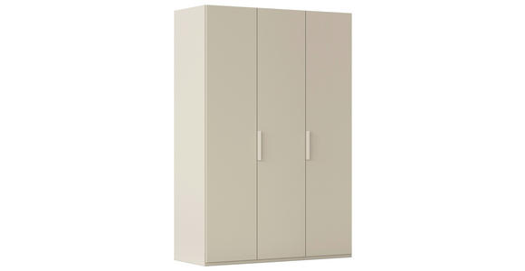 DREHTÜRENSCHRANK 151/235/61 cm,  in Champagner, 3-türig  - Champagner, Basics, Holzwerkstoff/Metall (151/235/61cm) - Novel