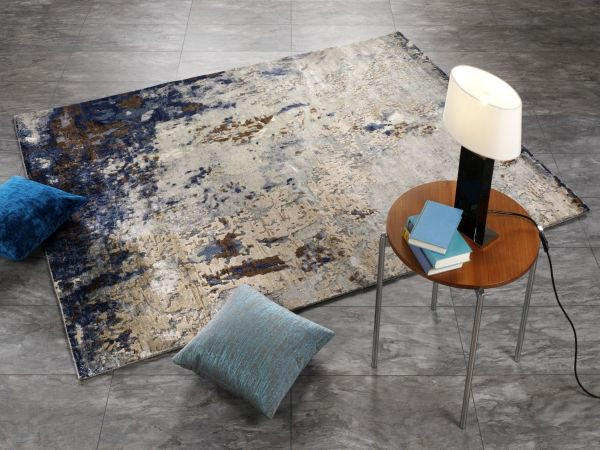 ORIENTTEPPICH 90/160 cm Paladium Rock Blau, Braun  - Blau/Braun, Design, Textil (90/160cm) - Cazaris