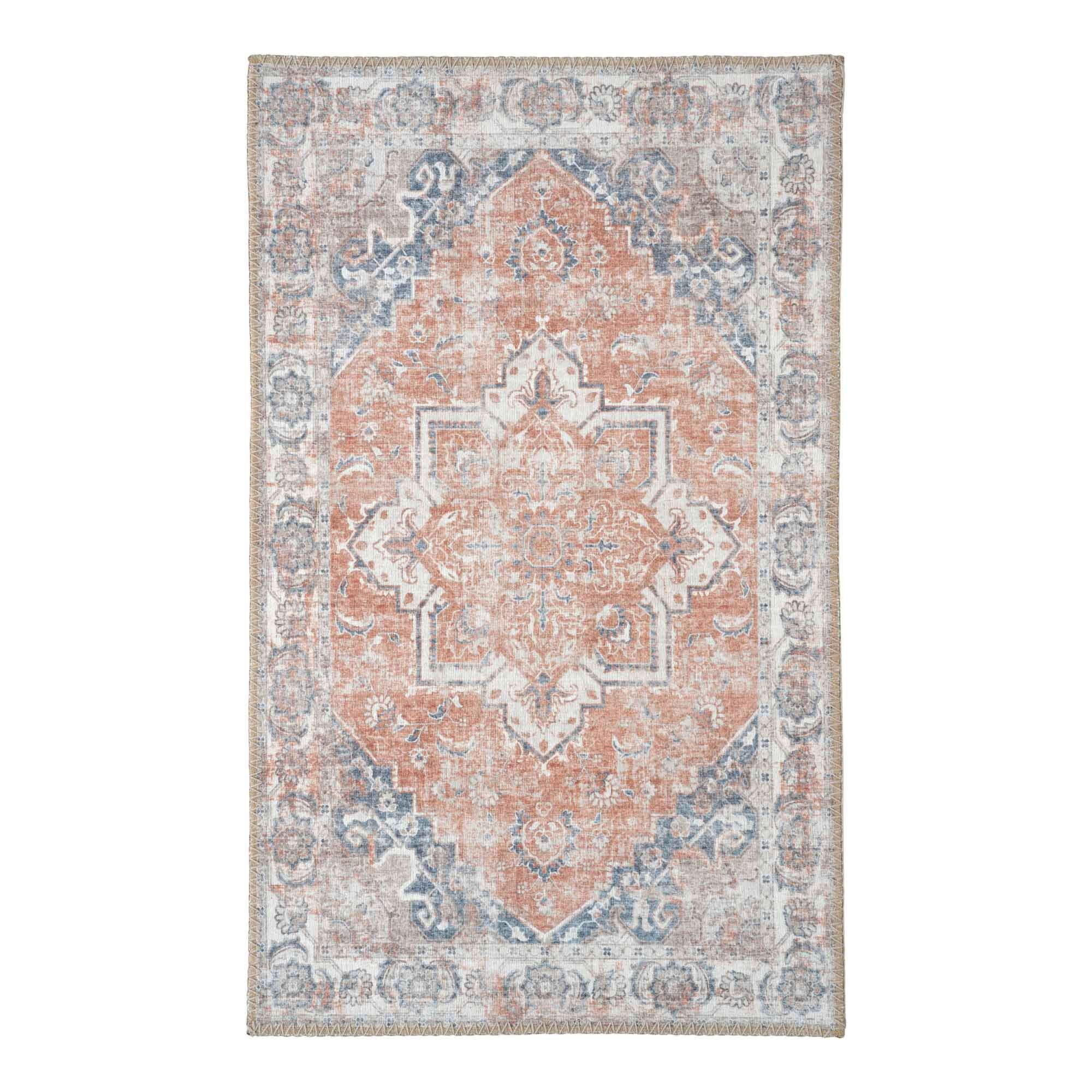 XXXLutz FUßMATTE Havana Blau, Orange, Beige 80x50 cm