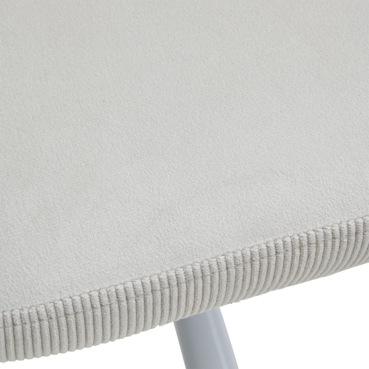 DREHSTUHL  in Cord, Samt Beige  - Beige/Weiß, MODERN, Kunststoff/Textil (61/92/62cm) - Livetastic