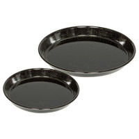 Pizzablechset Profibäcker - Schwarz, KONVENTIONELL, Metall (28 + 32cm) - Riess