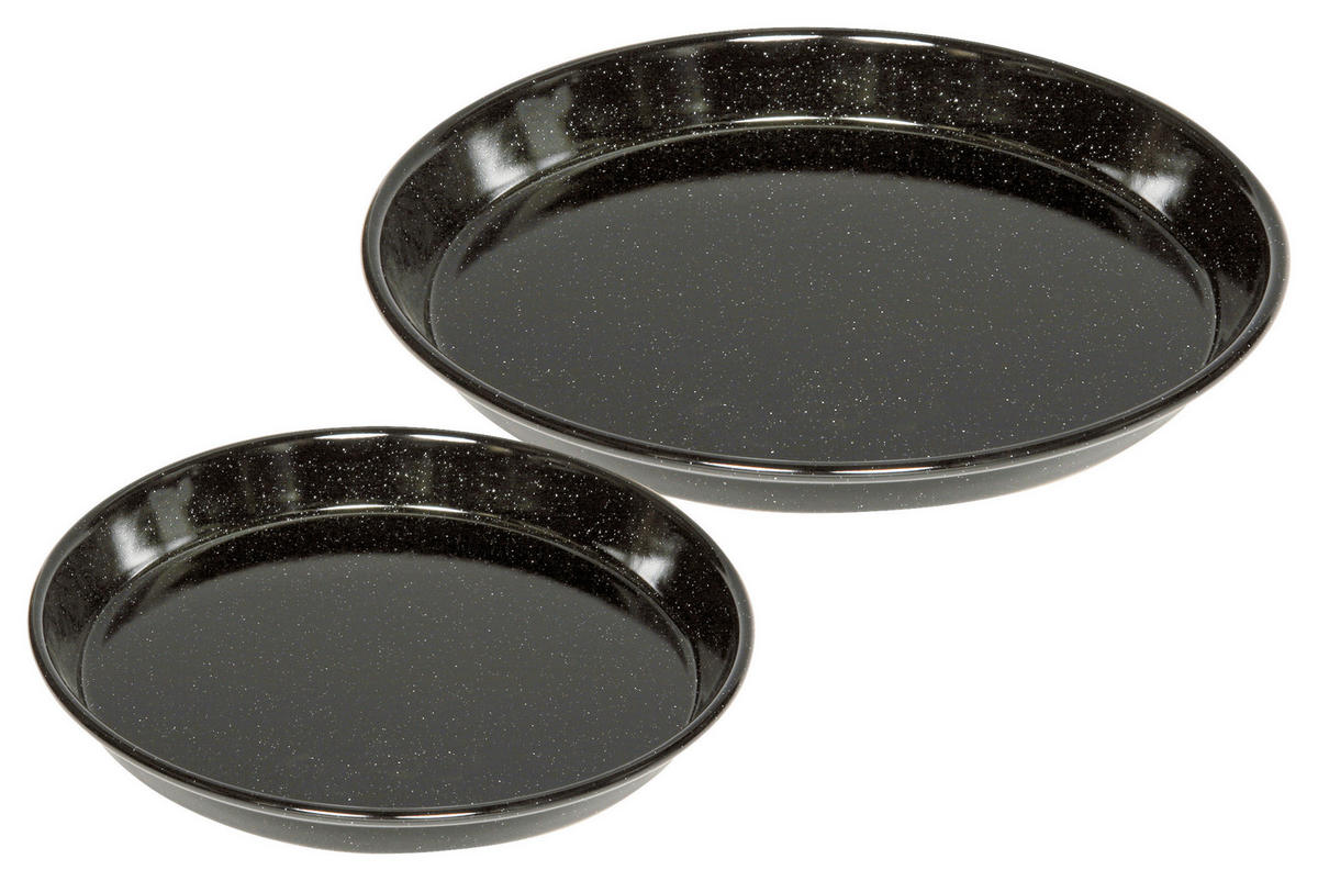 Pizzablechset Profibäcker - Schwarz, KONVENTIONELL, Metall (28 + 32cm) - Riess