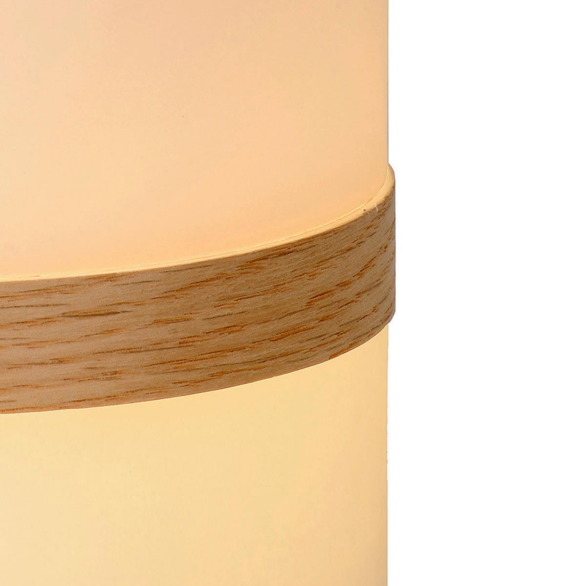 LED-AUßENLEUCHTE JOE 14.5/26.5 cm   - Hellbraun/Weiß, Basics, Holz/Kunststoff (14.5/26.5cm) - Lucide