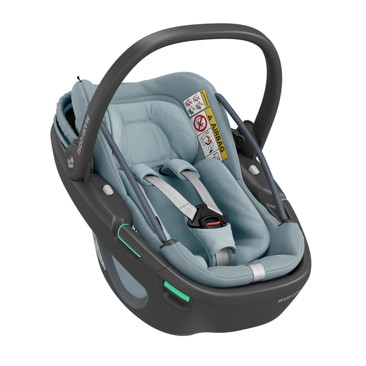 BILBARNSTOL Coral 360  - ljusgrå/svart, Basics, metall/textil (44/58/68cm) - Maxi-Cosi