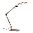 LED-SCHREIBTISCHLEUCHTE 98/20/22,5 cm  - Champagner/Schwarz, Design, Kunststoff/Metall (98/20/22,5cm) - Novel