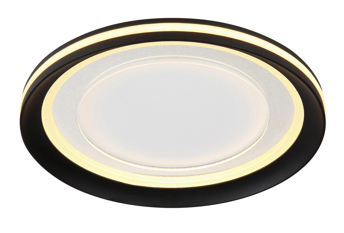 Plafonieră - alb/opal, Basics, plastic/metal (30/5,5cm) - Globo