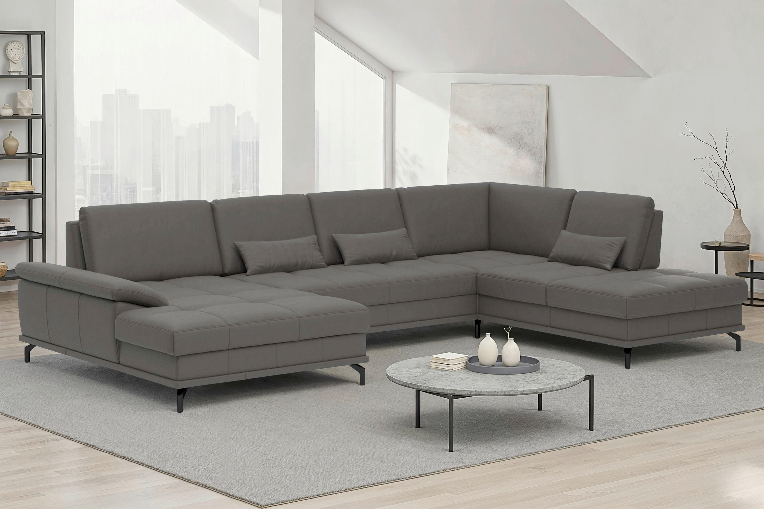 Sit & More Wohnlandschaft Costello E Mokka 363x223 cm