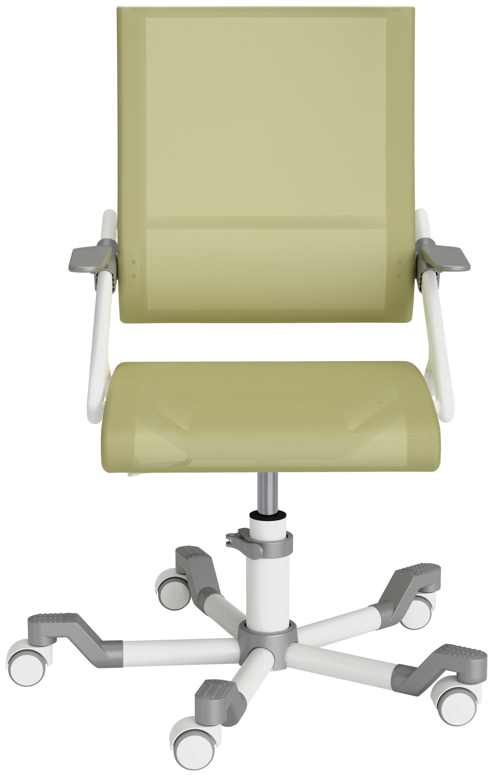 SCAUN ROTATIV PENTRU TINERET - verde deschis/argintiu, Basics, plastic/textil (54/86-100/54cm) - Paidi