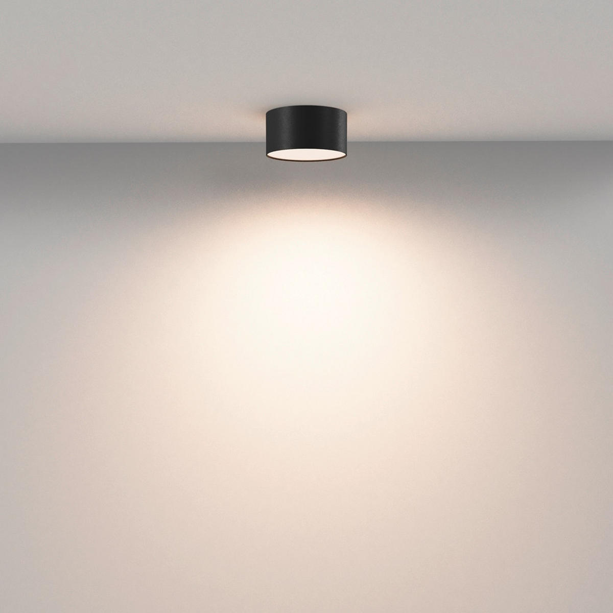 DECKENLEUCHTE  12/6 cm    - Schwarz, Modern, Metall (12/6cm) - MAYTONI
