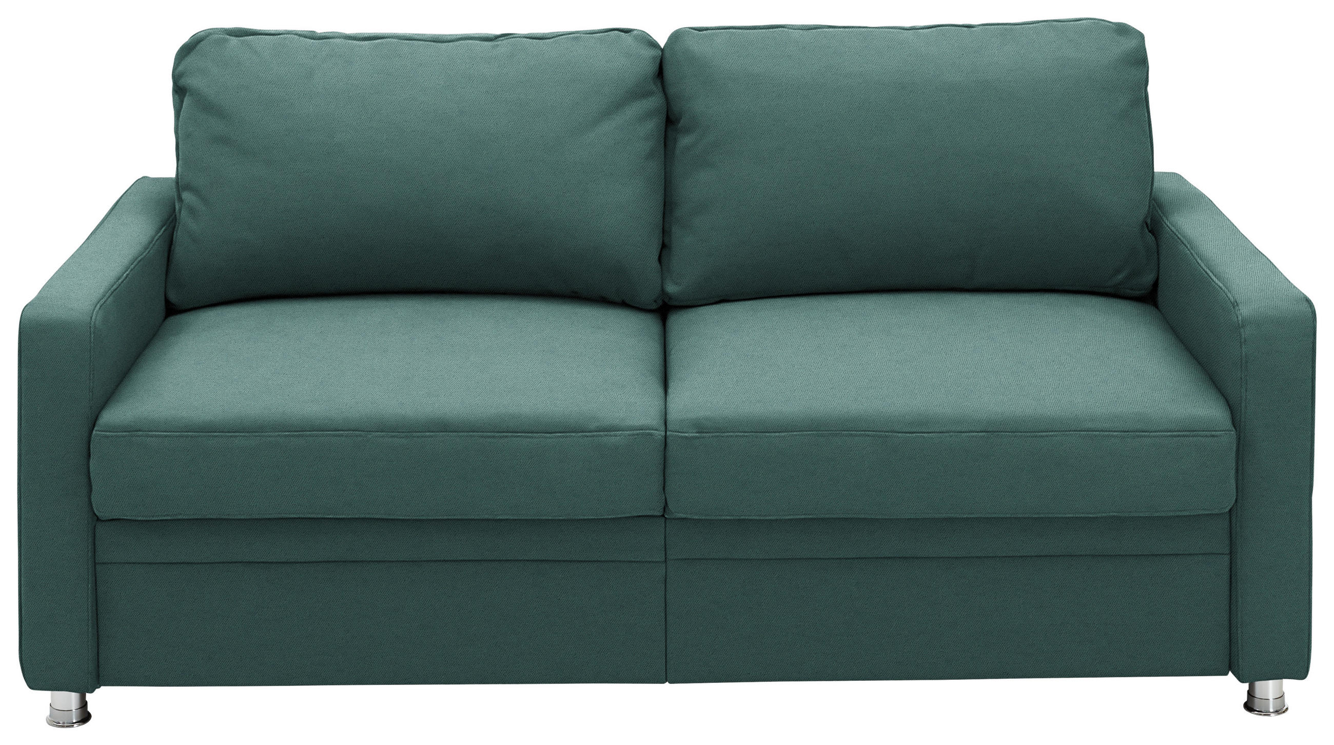SCHLAFSOFA Chenille Opal  - Chromfarben/Opal, KONVENTIONELL, Textil/Metall (186/90/100cm) - Beldomo Style