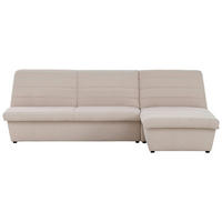 ECKSOFA in Webstoff Creme  274/168 cm  - Creme/Schwarz, Design, Kunststoff/Textil (274/168cm) - LOOKS by W.Joop