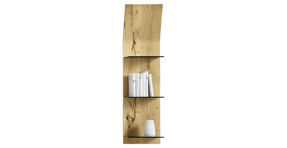 WANDBOARD in 33/123/24 cm Eichefarben - Eichefarben, Design, Glas/Holz (33/123/24cm) - Moderano