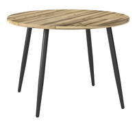 KERTI ASZTAL   - akáciaszínű, Modern, fa/fém (120/120/76cm) - Ambia Garden