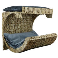 WANDMULDE KATZENBETT - Naturfarben/Grau, KONVENTIONELL, Naturmaterialien (40/33/35cm)