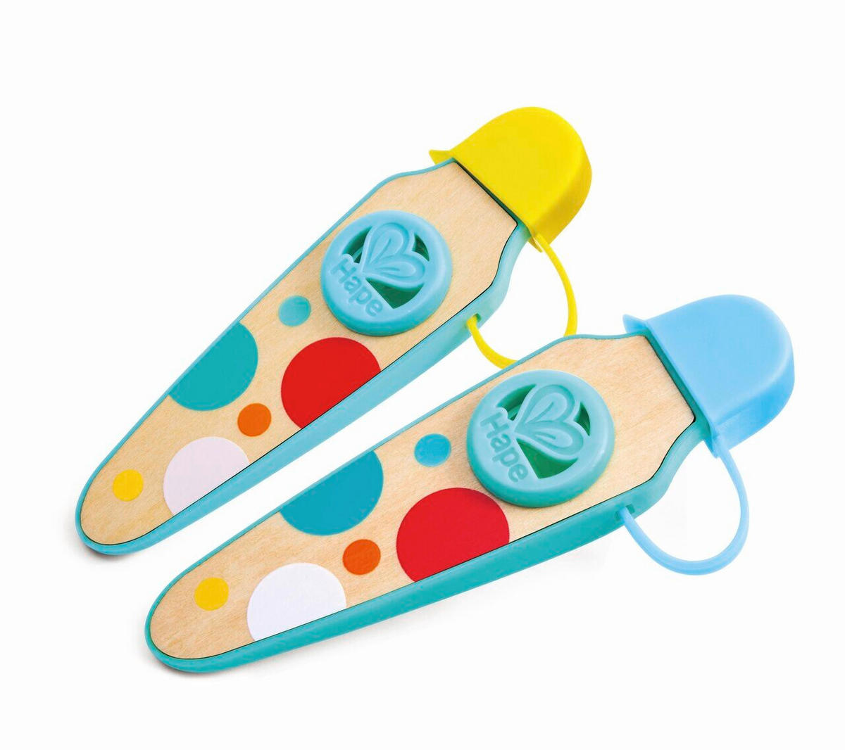 MINIFLÖTE - Gelb/Hellblau, Basics, Holzwerkstoff/Kunststoff (4,5/11/2cm) - Hape