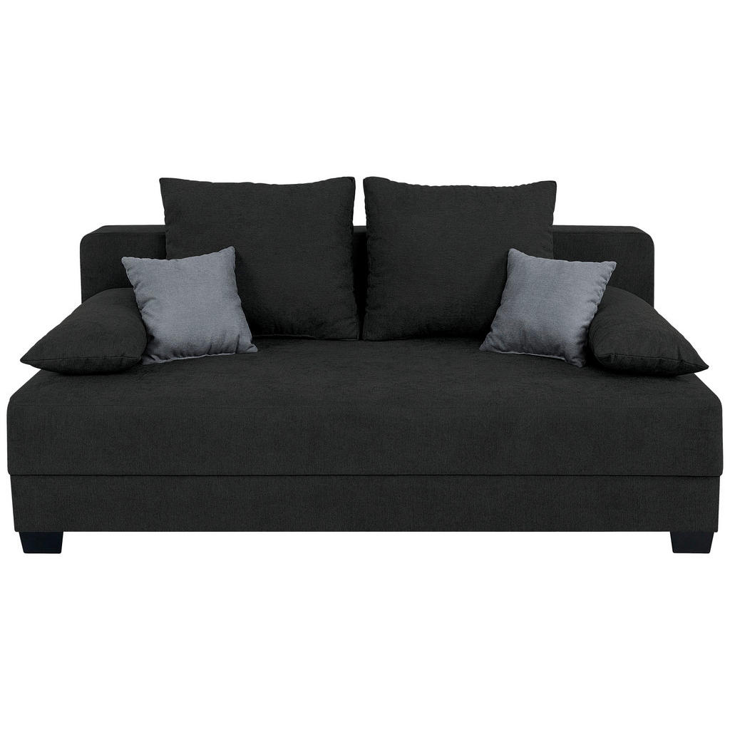 P & B BOXSPRINGOVÁ POHOVKA, textil, kompozitné drevo, čierna