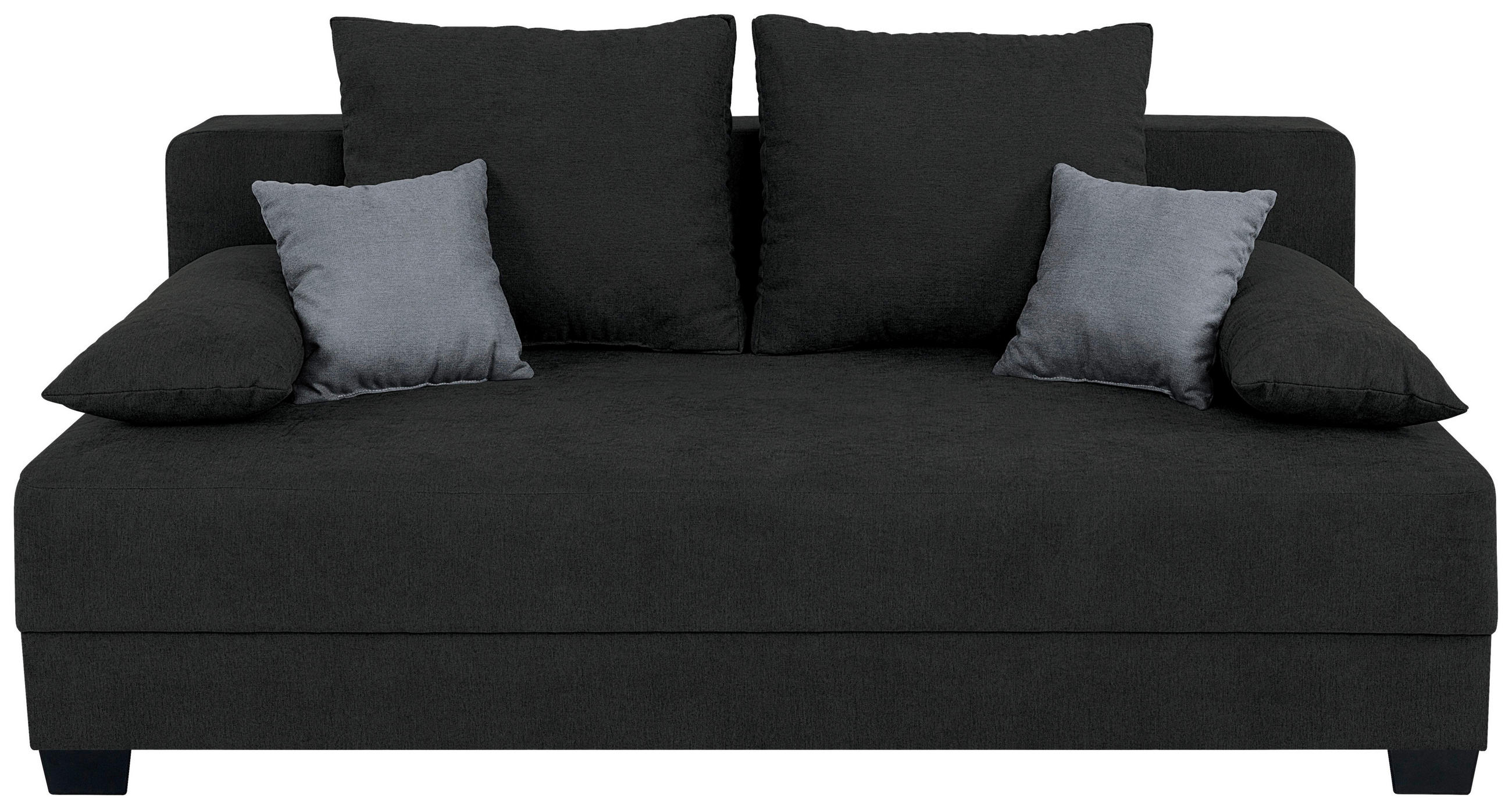 P & B BOXSPRINGOVÁ POHOVKA, textil, kompozitní dřevo, černá