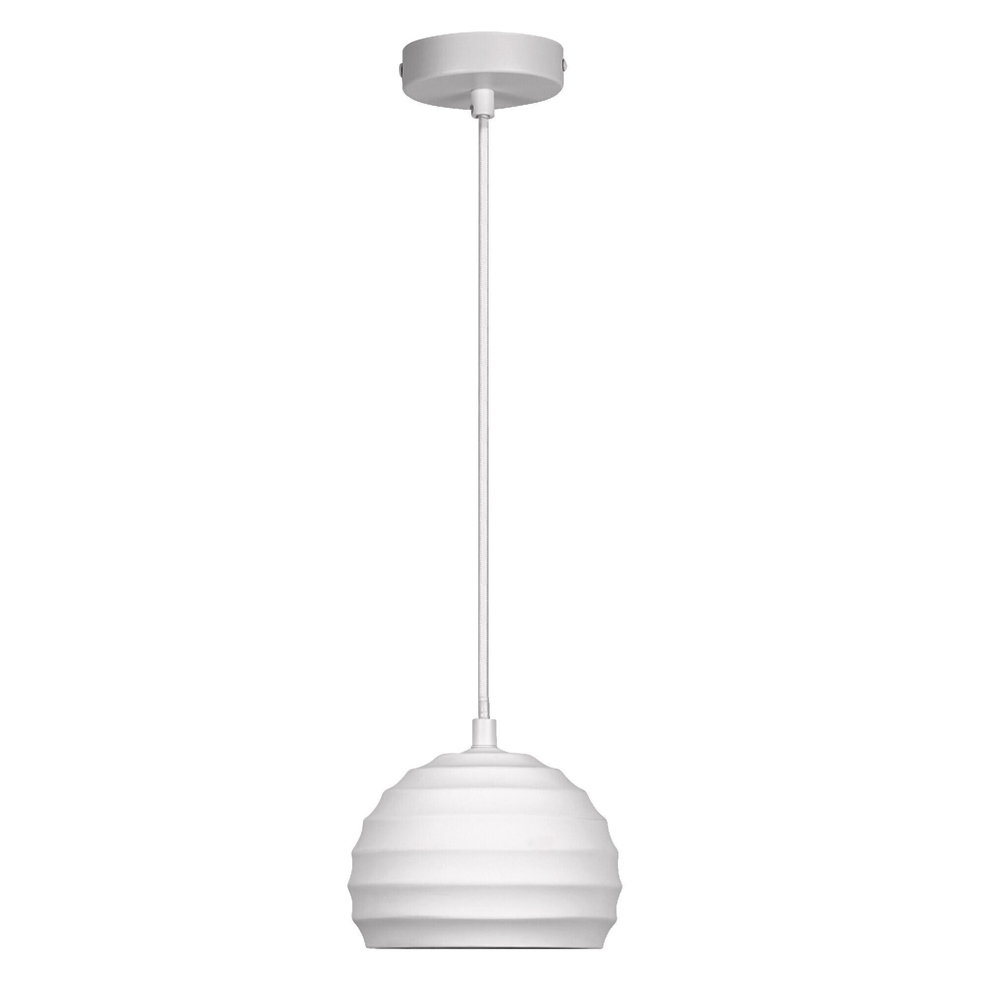 PENDELLEUCHTE 16/118 cm   - Weiß, Basics, Stein/Metall (16/118cm) - Ledvance