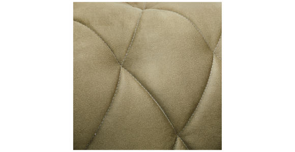 CHESTERFIELD-SOFA in Samt Olivgrün  - Schwarz/Olivgrün, KONVENTIONELL, Textil/Metall (247/76/105cm) - Ambia Home